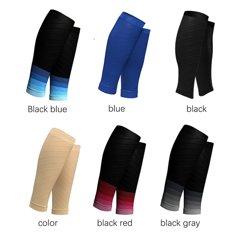 

Brothock Compression Thin Calfskin Sports Socks Calf Support Assists Night Running Nylon Fluorescent Leggings Basketball Sleeves