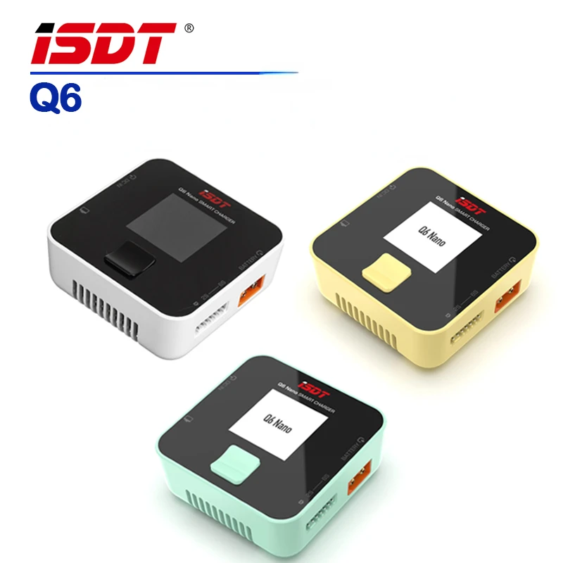 

ISDT Q6 Nano BattGo 200W 8A 1-6S Battery Balance Charger Colorful Pocket for Lilon LiPo LiHV NiMH Pb RC Models