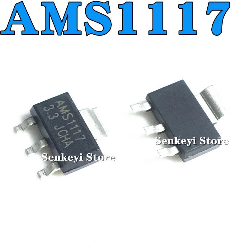 

New original AMS1117-3.3V/1.2/1.5/1.8/2.5/5.0/ADJ buck regulator chip LDO SOT-223