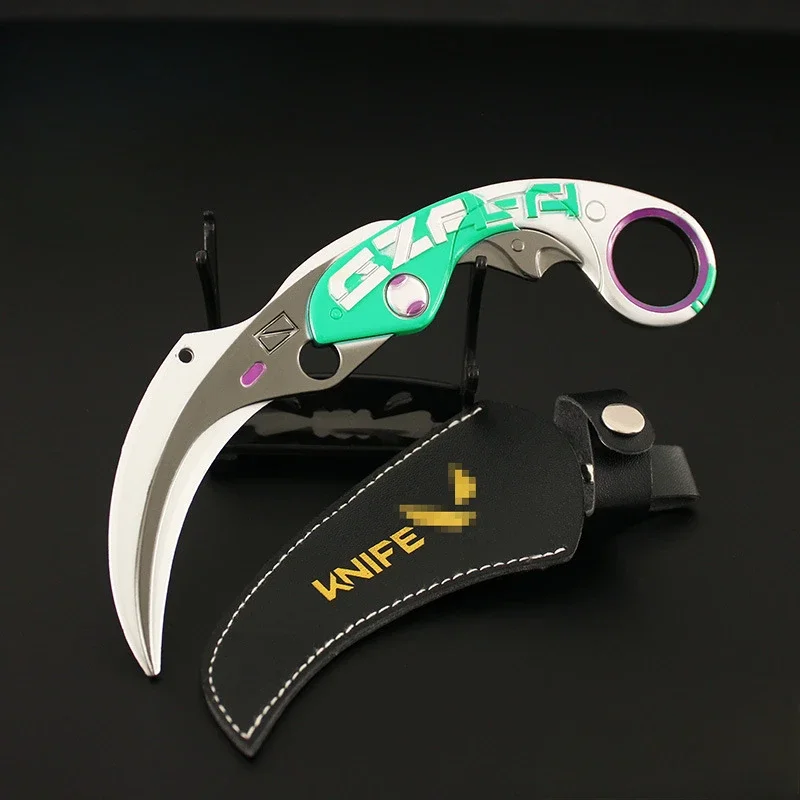 17 см Valorant Weapon Karambit Velocity Claw Knife Melee Металлическая модель оружия Игровая периферия