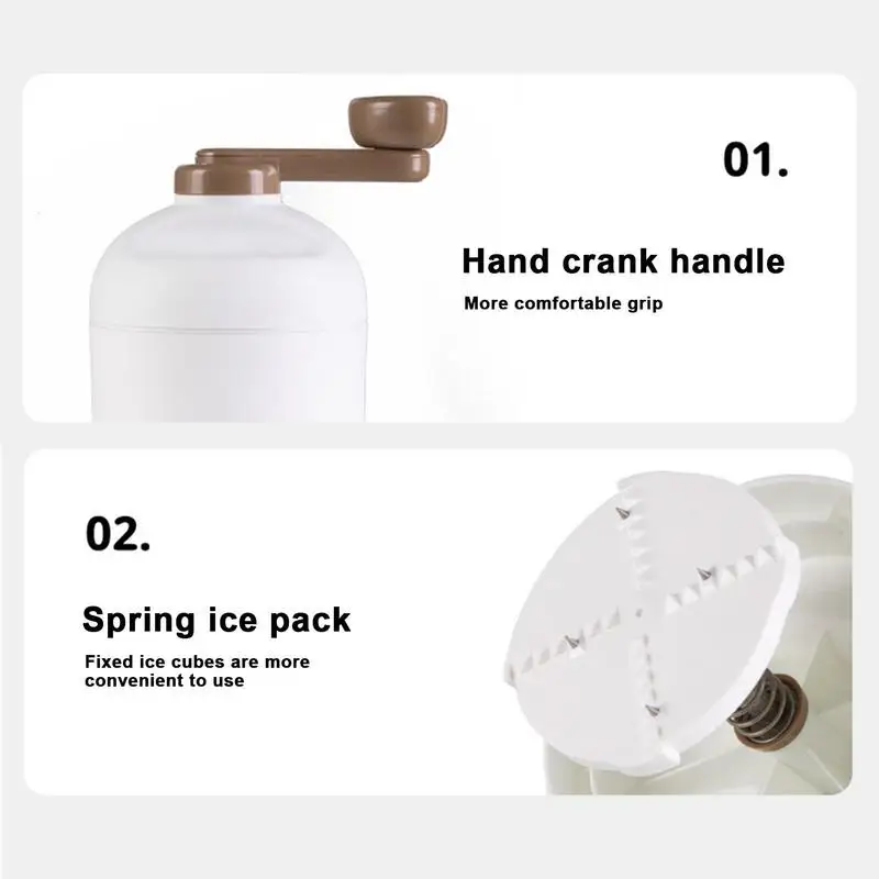 Дробилка для льда домашнего использования ручная Съемная Бритва дробленого с