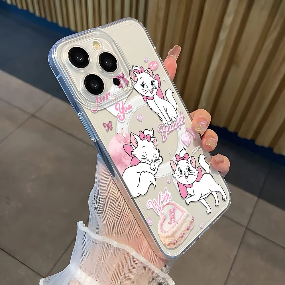 Disneys Cute Winnie Pooh Bear With Magsafe Magnetic Phone for iPhone 16 15 14 13 12 11 8 7 Plus Pro Max X XR XSMax Clear WK455