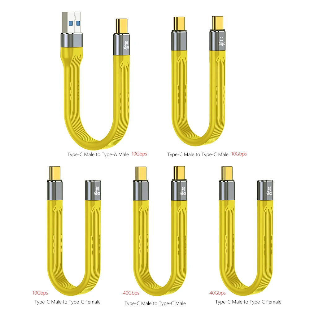 USB 3. 0 Gen3 40 Гбит/с кабель для передачи данных PD 4,0 ВТ 5A кабель для быстрой зарядки USB C к Type C 4K @ 60 Гц кабель USB Тип C кабель для передачи данных