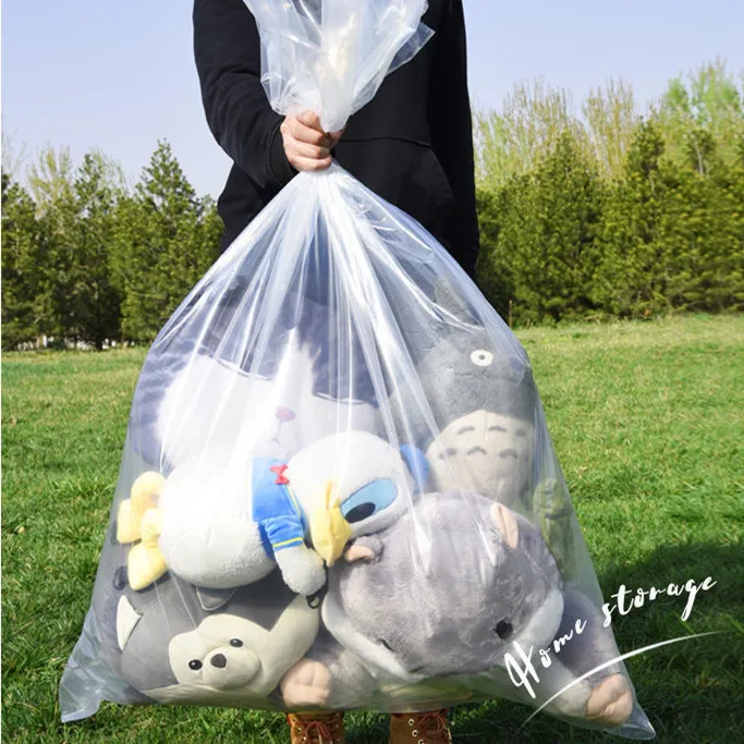 

10PCS Transparent Plastic Quilt Bags Large Closet Wardrobe Dustproof Clothes Packaging Tool Home Toys Doll Storage Organizer