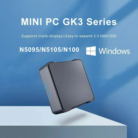 Мини-ПК GK3V PRO N5095/N5105 DDR4 8 ГБ SSD 128 Гб Windows 11 PRO тройной дисплей Bluetooth WiFi PLUS N100 настольный компьютер
