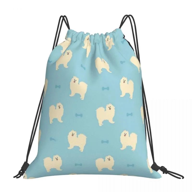 

Рюкзаки Samoyed для собак, повседневные Портативные Сумки на шнурке, сумка для хранения с карманом на шнурке, сумки для книг для мужчин, женщин, студентов