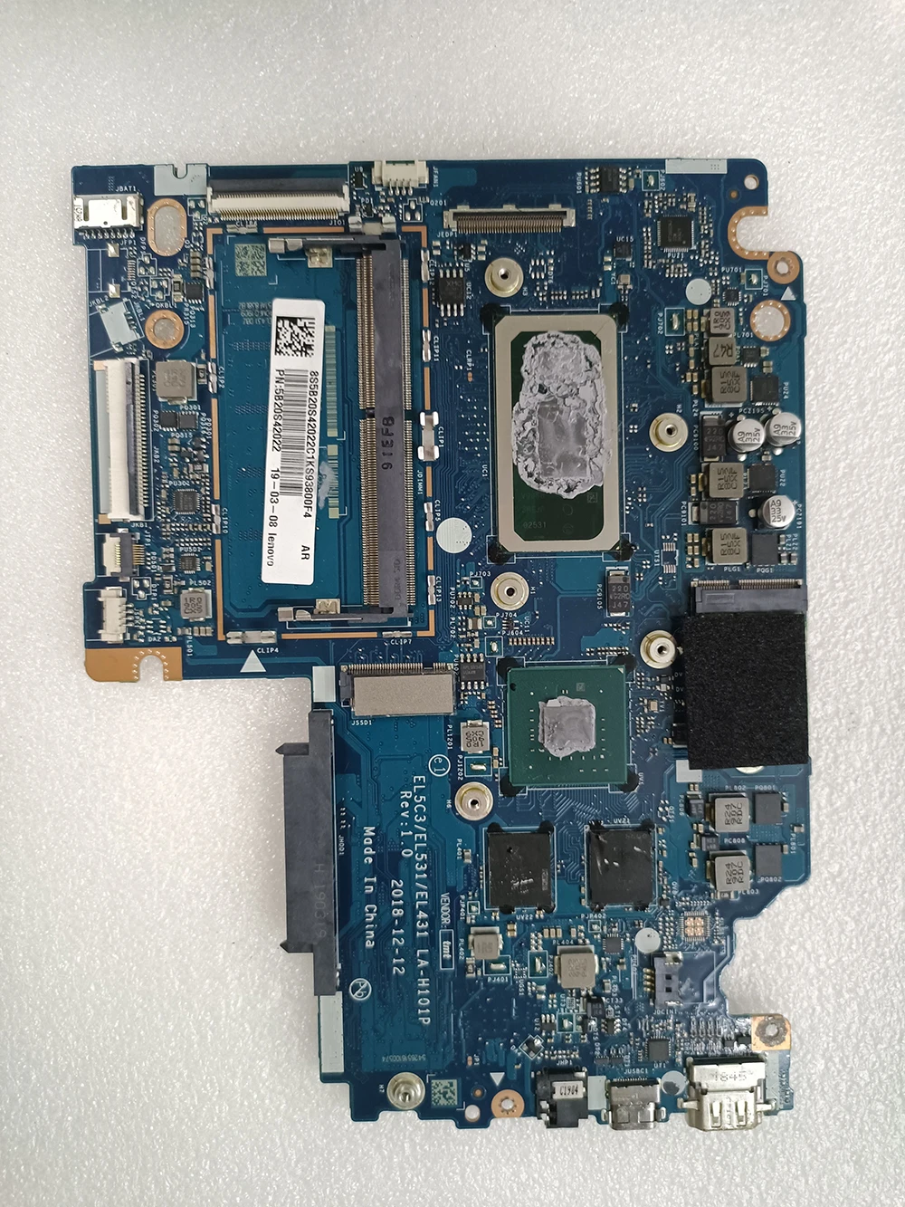 Материнская плата для ноутбука Lenovo S340-14IWL 5B20S42022 EL5C3 EL531 EL431 LA-H101P I7-8565U CPU 4G RAM MX230 2G GPU