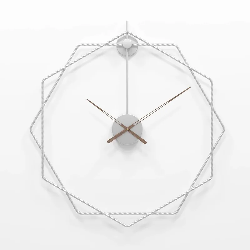 

80cm Metal Simple European Mute Wall Clock Minimalist Modern Design Creative Hanging Watch Home Office Decoration Reloj De Pared