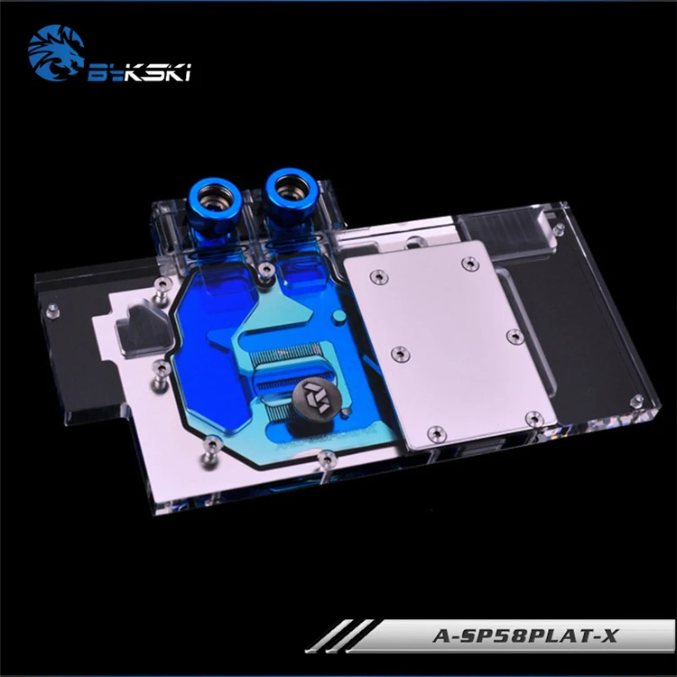 Блок водяного охлаждения BYKSKI Gpu для Sapphire Nitro + Radeon RX 570 / 580 590 8 ГБ GDDR5 (11265-01-20G) медный