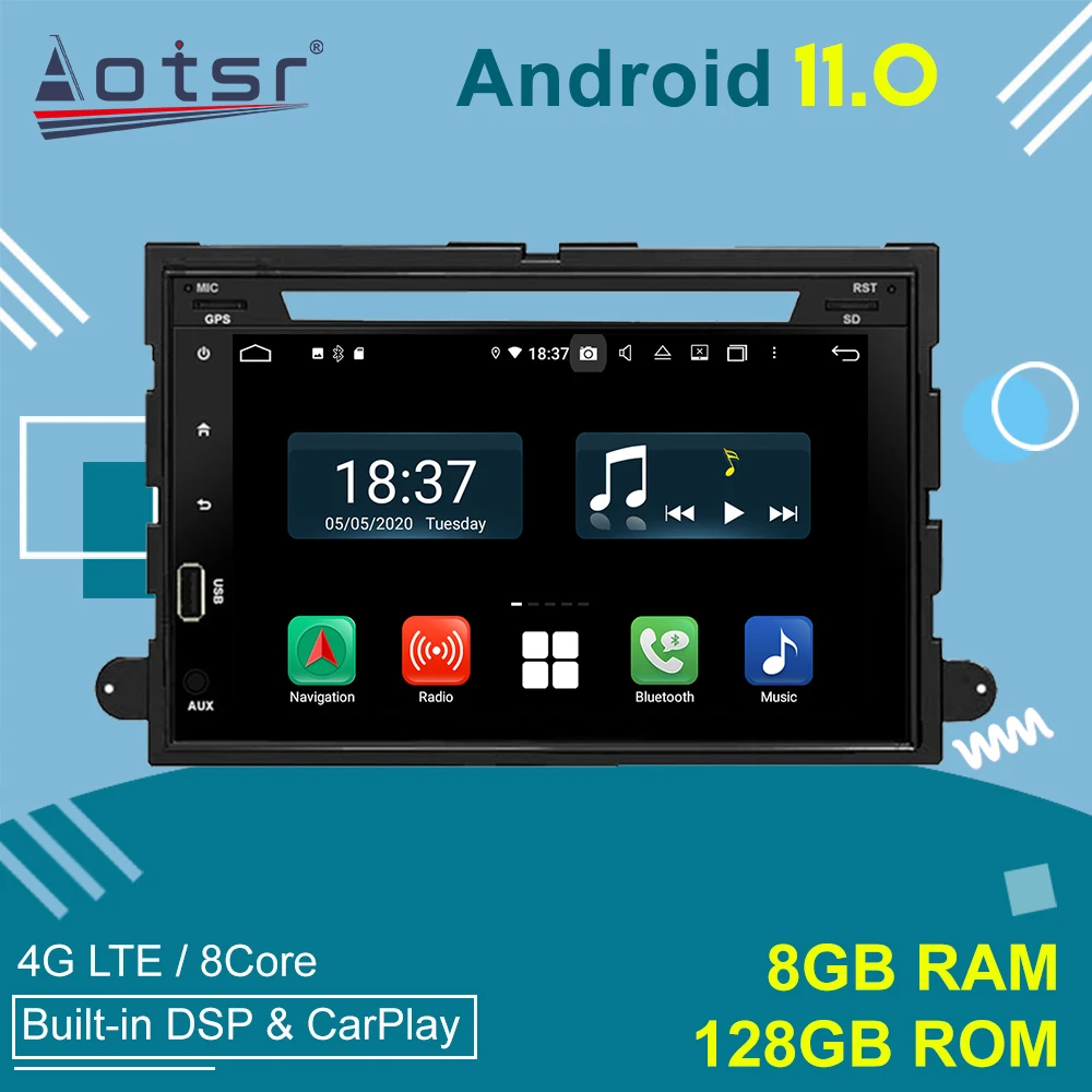 

For Ford Fusion Expedition Explorer 2006+ Android Car Radio Stereo Receiver 2Din Autoradio Multimedia Player GPS Navi Head Unit