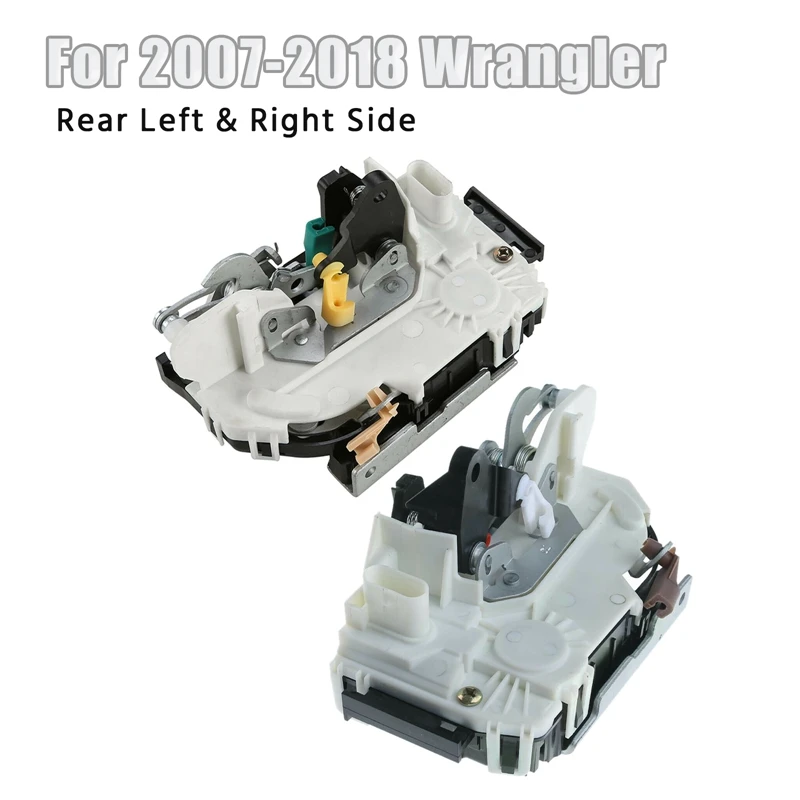 

1 Pair LH & RH Rear Door Power Lock Latch Actuator Motor Assembly for 2007-2018 Jeep Wrangler