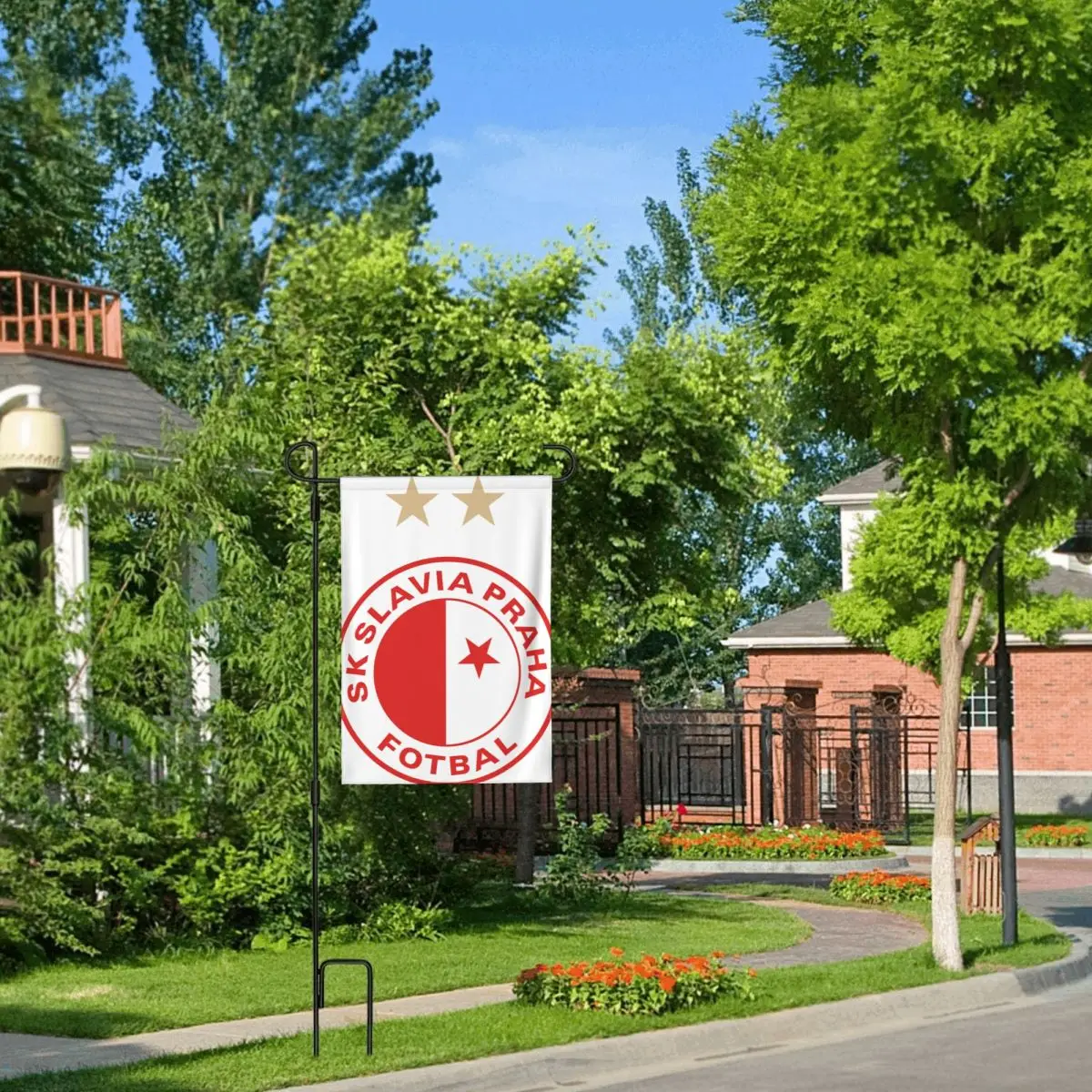 Sk славянская праха украшение для сада флаг двусторонние печатные флаги