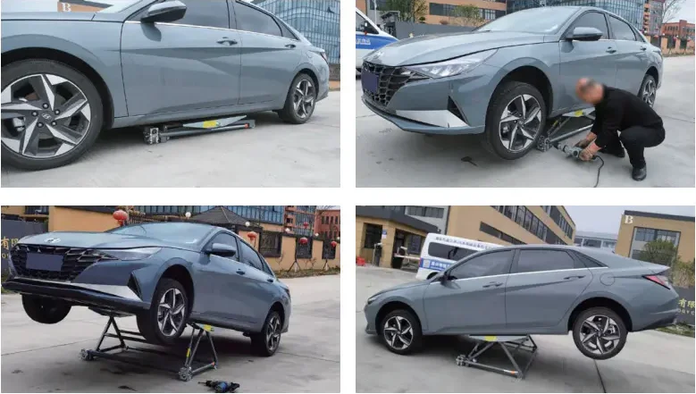 Портативный Автомобильный подъемник 2-тонный ножничный мини-подъемник для дома и