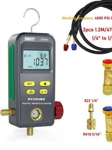 Вакуумный манометр для хладагента, датчик давления для кондиционера