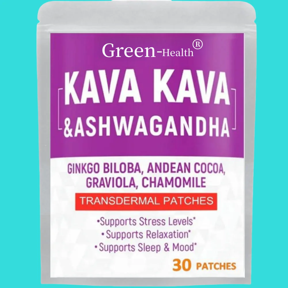 Трансмические пластыри Kava Root для снятия стресса усилитель настроения-30
