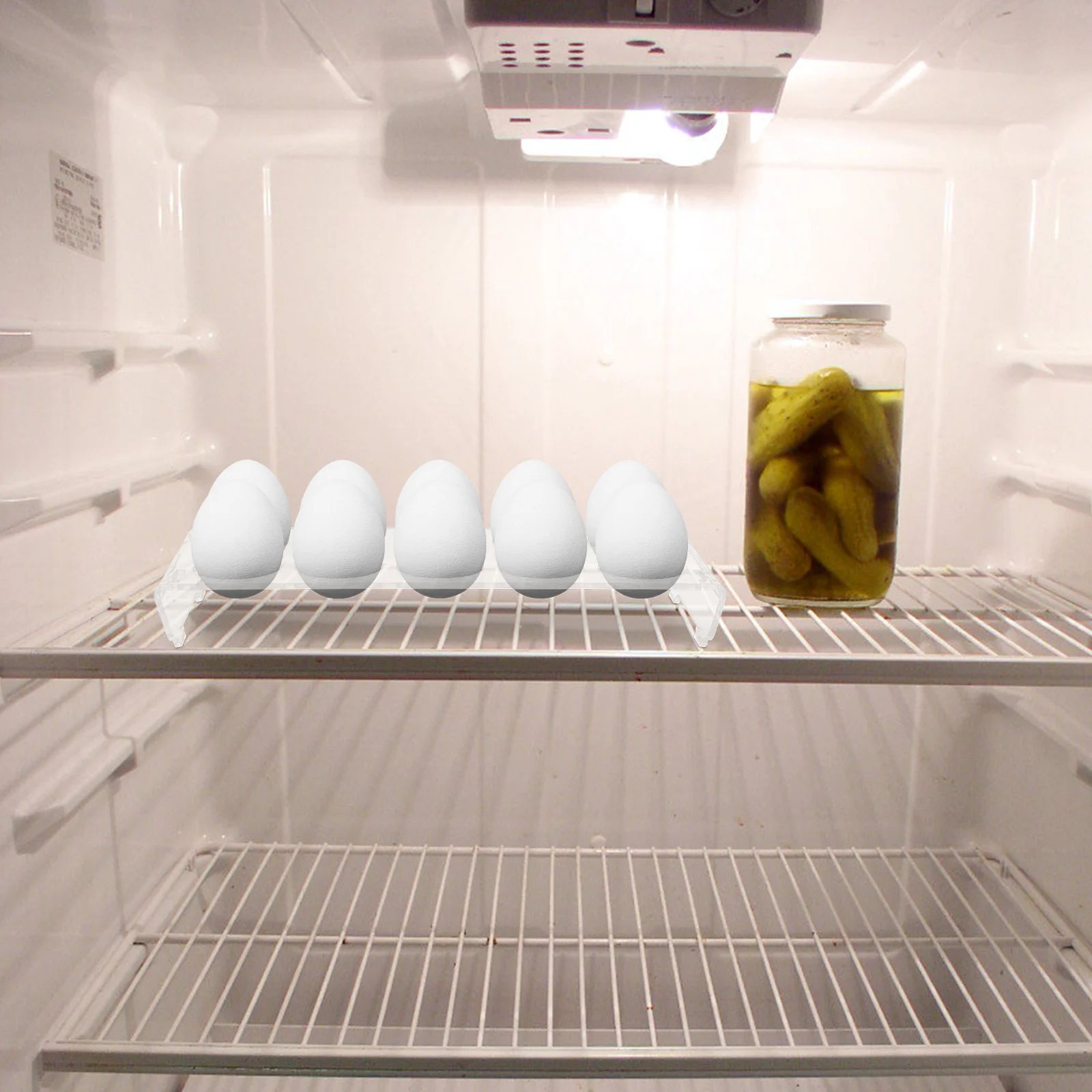 Держатель для яиц холодильник лоток контейнер акриловый органайзер хранения