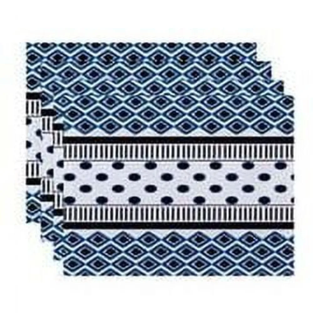 

Коврики для обеденного стола, салфетка с геометрическим принтом (набор из 4 шт.), бесплатная доставка, льняной Текстиль для дома и сада