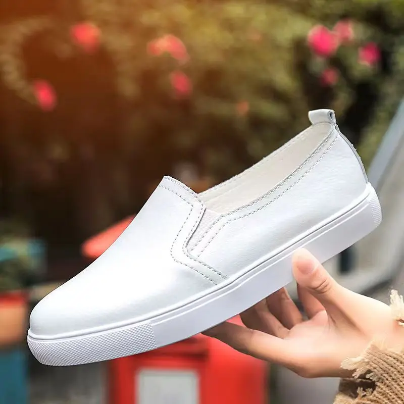 Spring Summer Women's Flats Hollow Out Women Shoes Loafers Girls White Boat Shoes Comfy Ladies Round head Casual Moccasins Shoes