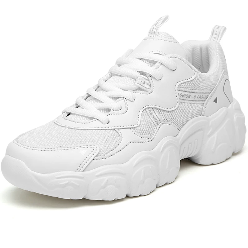 Brand Women Casual Shoes Breathable Fashion Sneakers Zapatos Mujer Thick Sole Big Size 41 Female Walking Shoes Summer Woman Shoe