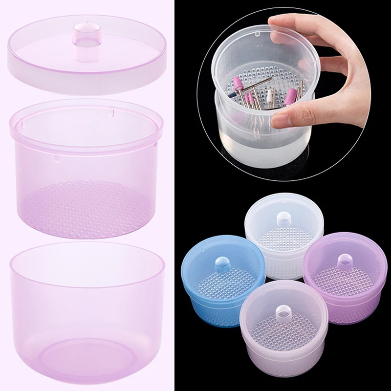 

1 шт. многофункциональный контейнер для хранения для дезинфекции ногтей сверла для ногтей машинка для стрижки кусачки пинцет аксессуары ко...