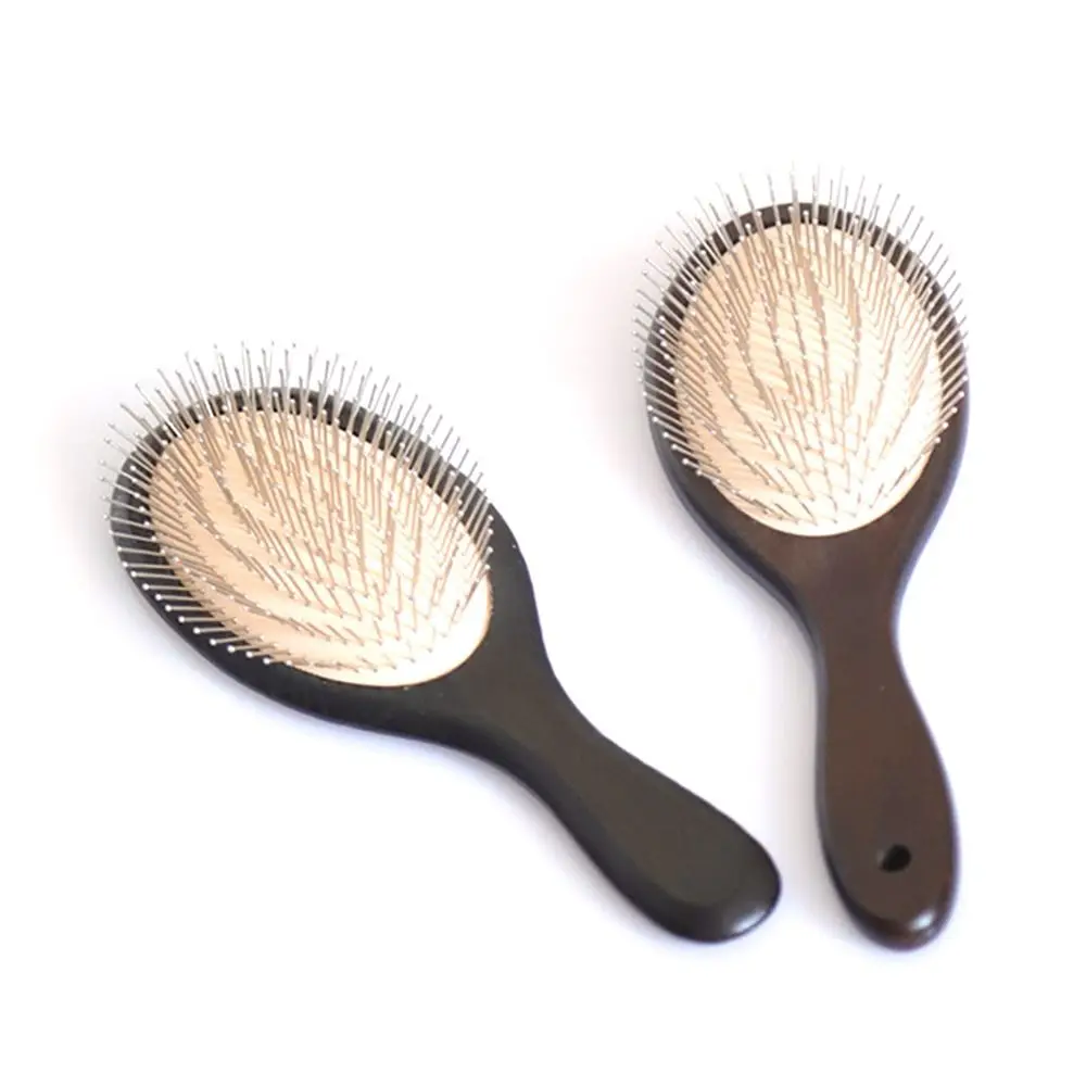 Массажная деревянная щетка для волос