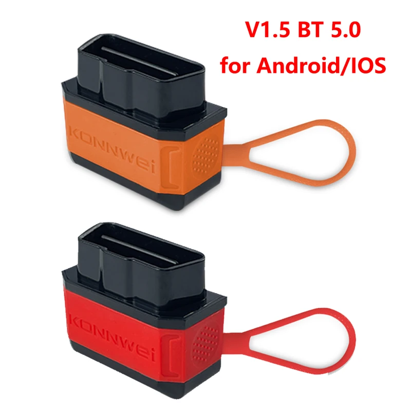 Фото Konnwei KW906 Bluetooth 5.0 ELM327 V1.5 OBD2 Сканер KW905 OBDII Автомобильный диагностический инструмент KW903 ELM 327 V1 5 OBD 2 Автоматический считыватель кодов №1