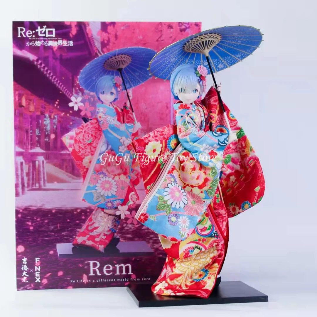 

51cm Re Zero Rem Figure Re Life In A Different World From Zero Remu Kimono PVC Action Anime Figurine Toy Model Collection Gift