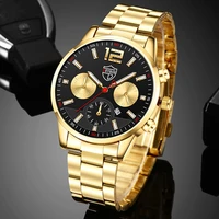 luxury mens stainless steel watches fashion men business sports quartz wrist watch man casual leather watch clock gift