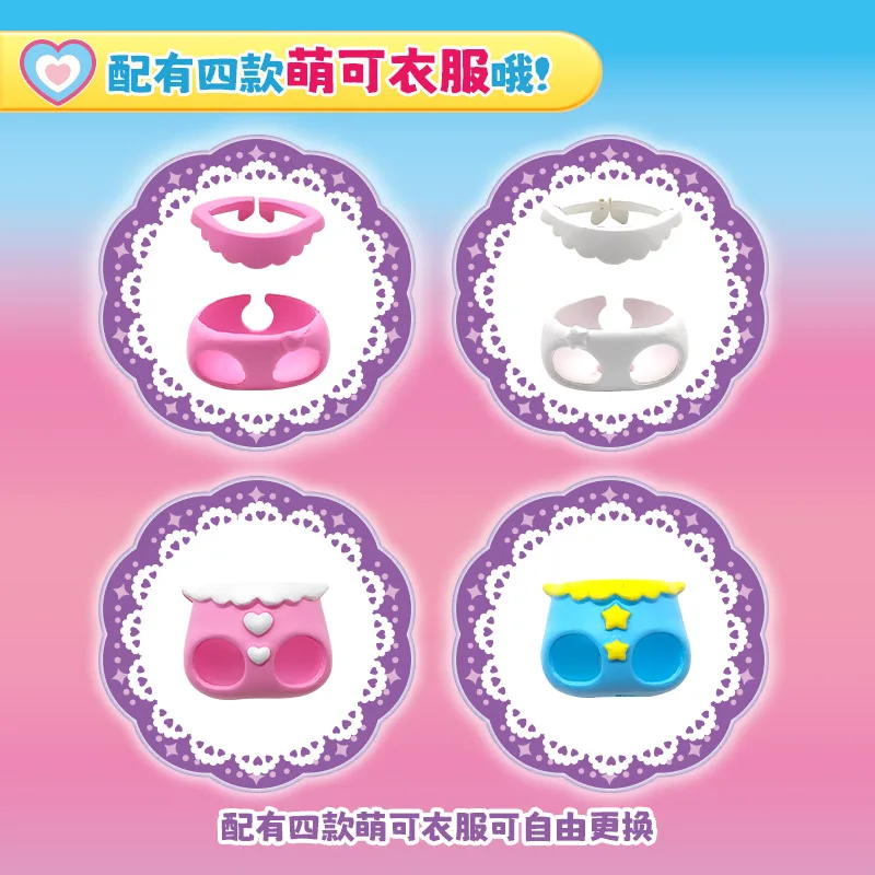 Фото Hot Catch Teenieping Magic Sweet Heart Star Series Cradle Set Коллекция аниме Фигурки Kawaii Модель Фигурка Детские игрушки Подарочный декор №4
