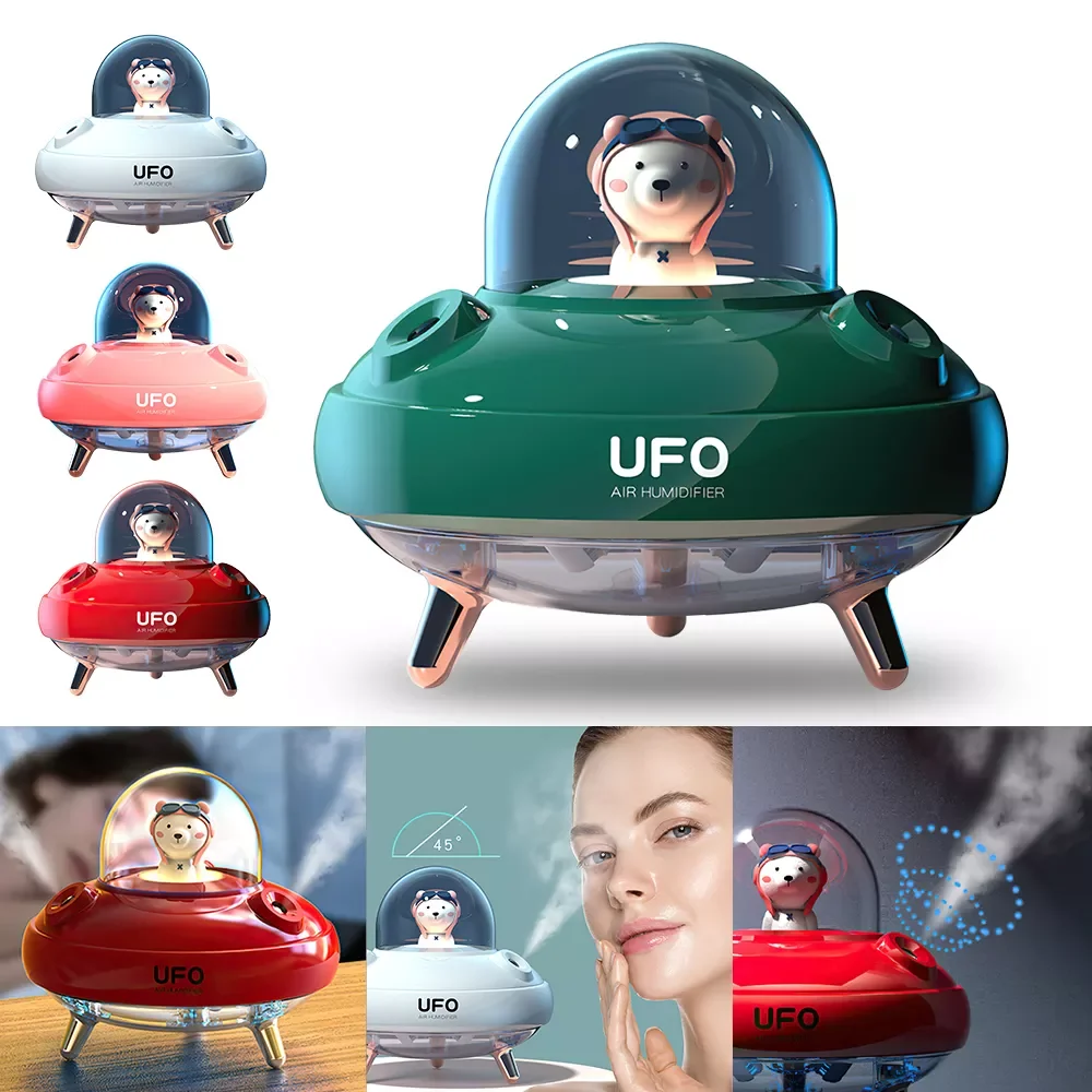 

NEW2023 Humidifier Cute Pet Colorful Humidifier USB Air Atomization Water Replenishing Instrument Double Spray Desktop Mini Arom