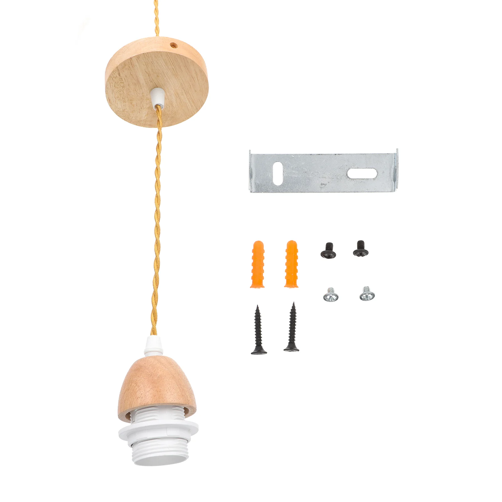 

Simple Style Household E27 Screw Light Pendant Lamp Holder With Wire for Home