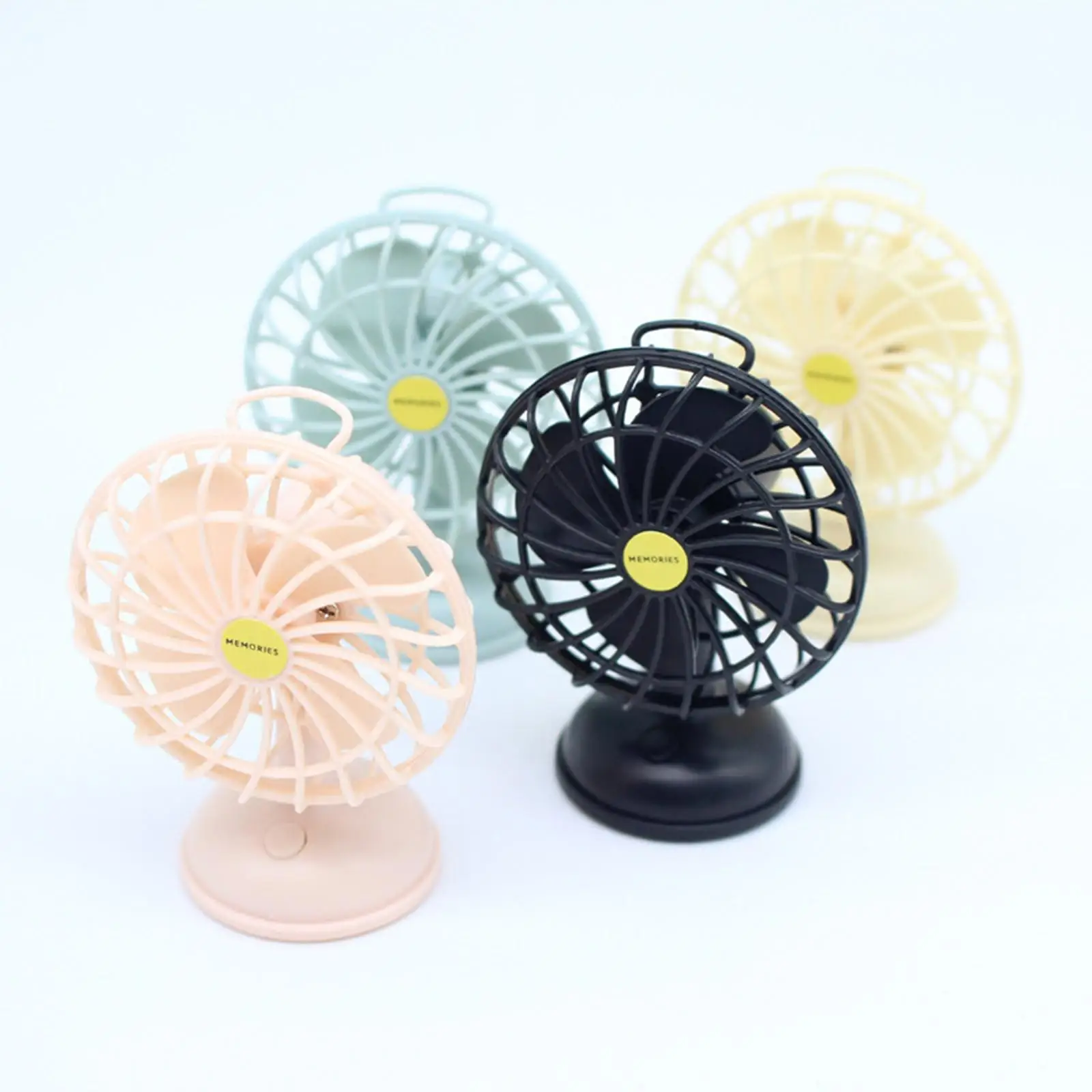 

Dollhouse Desktop Fan 1:12 1:6 Miniature Cooling Fan for Doll House Decor