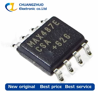 10 шт./партия, новые оригинальные трансиверы MAX487ECSA MAX487E MAX487 250Kbps 1/1 SOP-8