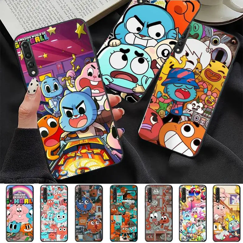 

The Amazing World Gumball Phone Case For Huawei P 8 9 10 20 30 40 50 Pro Lite Psmart Honor 10 lite 70 Mate 20lite