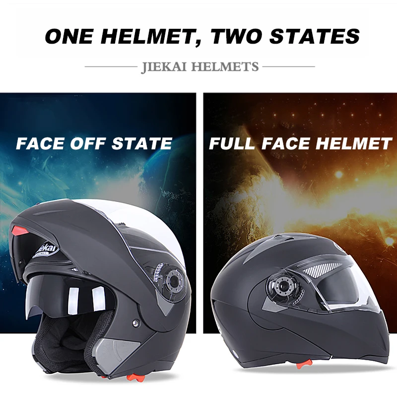 Motorcycle Flip Up Helmet Safety Double Lens DOT ECE Moto Motorbike Helmet with Inner Sun Visor Helmets enlarge