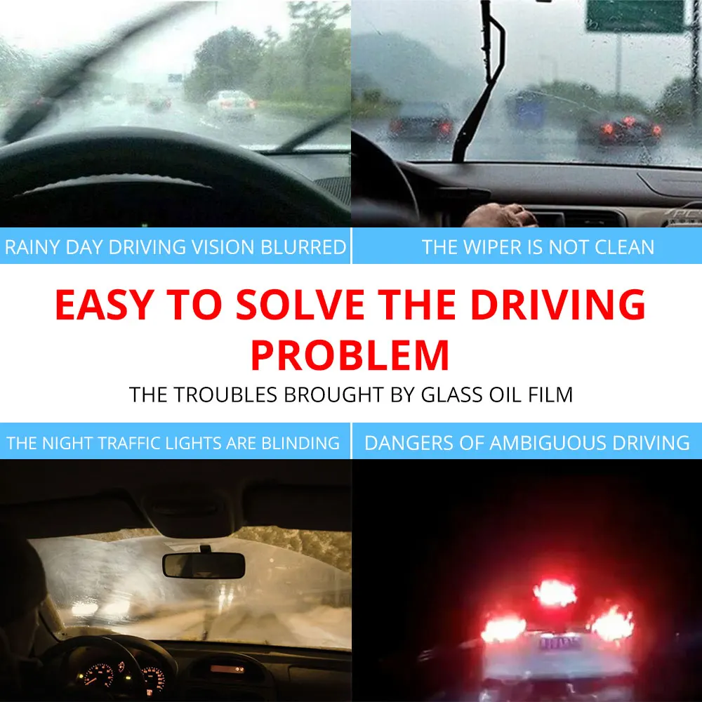 Универсальный обезжириватель для полировки автомобильных стекол 1 шт. масляная