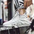 Дышащие сетчатые кроссовки для мужчин, повседневная обувь для бега, оригинальный дизайн, тренд и легкость, осень