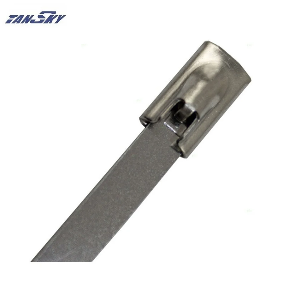 100x Металлические Кабельные стяжки из нержавеющей стали ремни на молнии