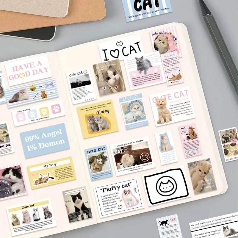 

Набор наклеек с котом 30 шт