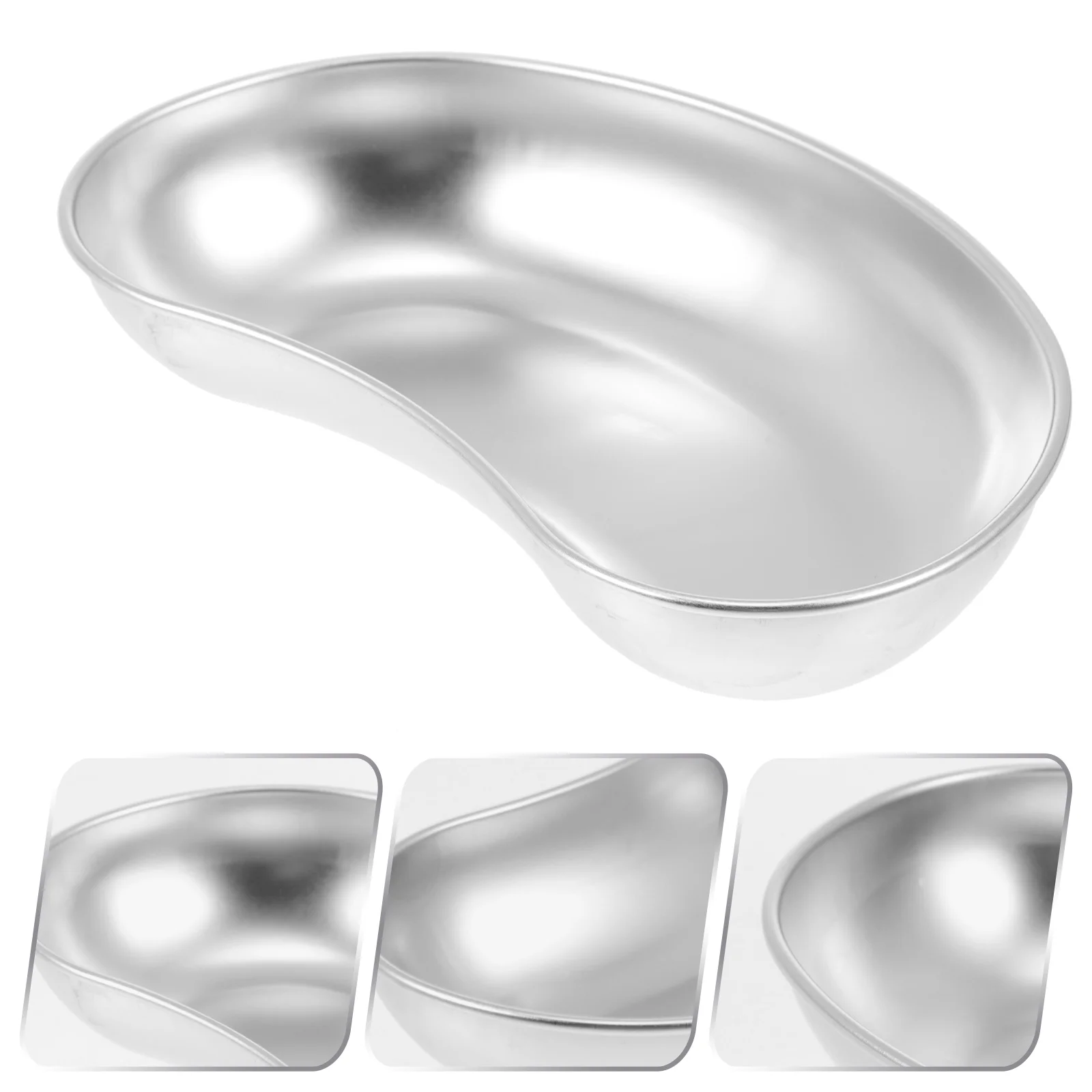

Tray Kidney Emesis Shaped Instrument Dish Plate Metal Stainless Steel Basins Reusable Organizer Tool Trays Basin Bowl Large Flat