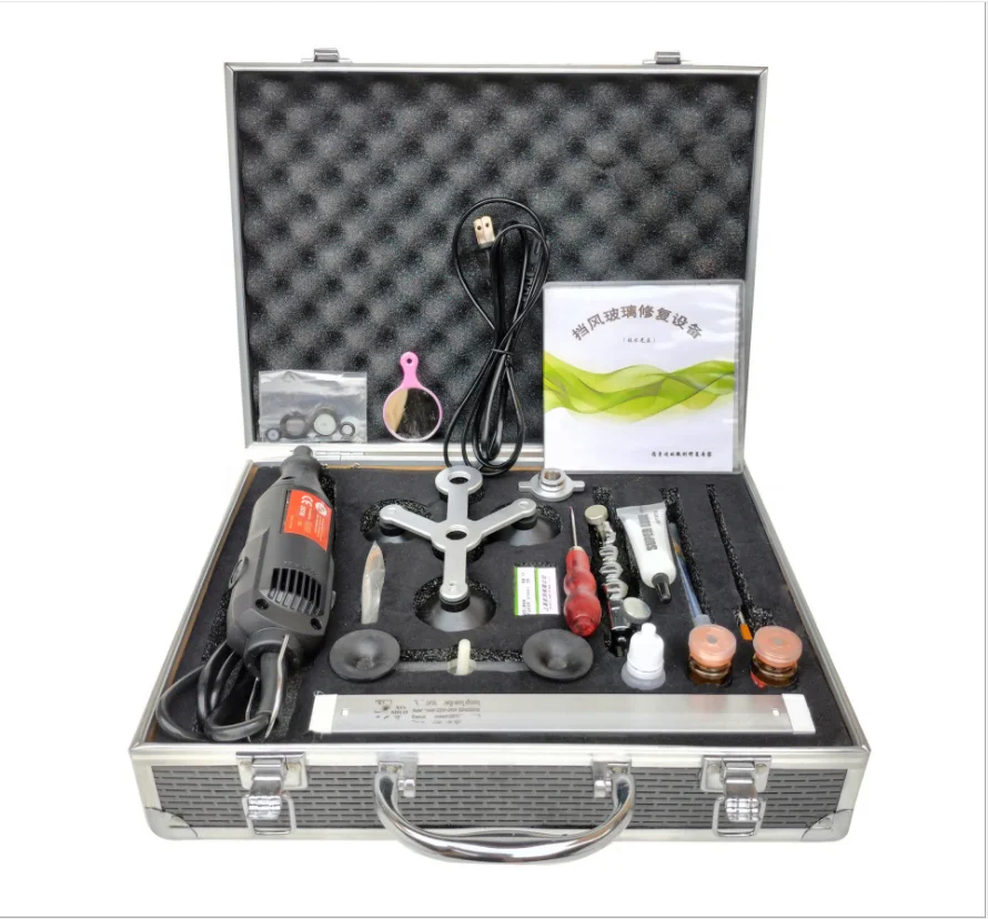 

Viktec Professional Car Glass Repair Tool Kit Auto Glass Windshield Repair Kit