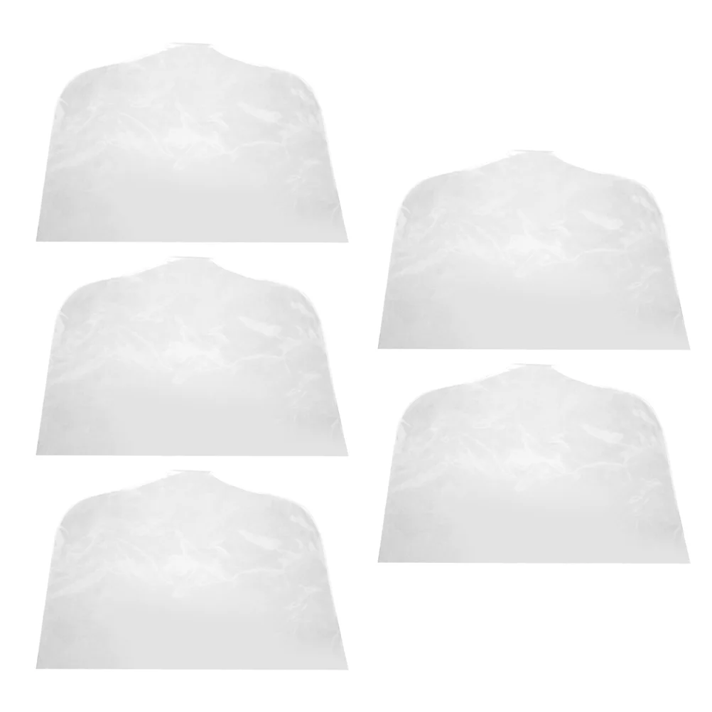 

5 Pcs Clothing Organizer Clothes Shoulder Protector Covers Clear Garment Bag Zip Storage Bags Dress Closet Coat