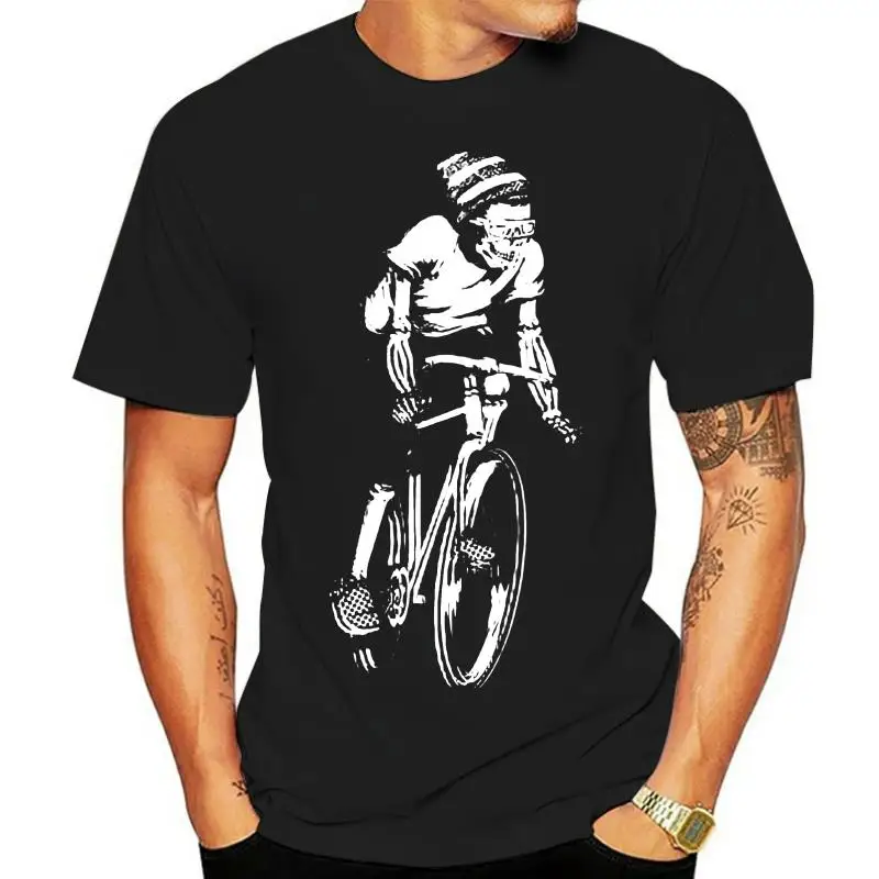 

RIDE IN 3D T Shirt bicycles biking bikes skeletons bones skulls three dimensional 3-d art