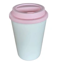 plastic 420ml pp water cup coffee cup lemonade cup reusable cups with lid and straw tumbler matte mug