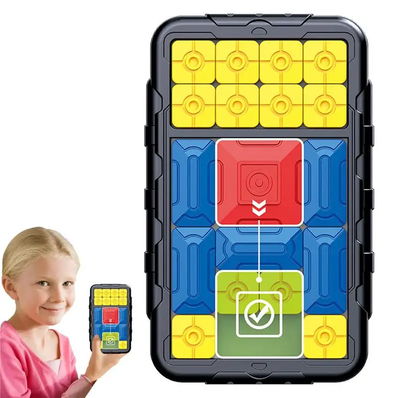 

Раздвижная головоломка для детей, интеллектуальные игры Huarong Road, образовательные Подарки для подростков с безэкранным удовольствием для дошкольников