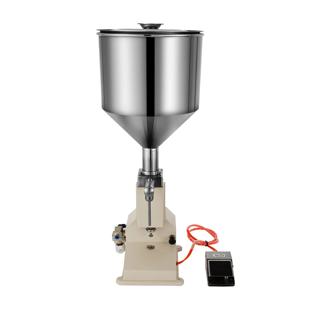 

A02 5-50ml Pneumatic Piston Type Viscous Liquid Filling Machine Peanut Butter Ointment Cream Honey Jar Filling Machine Device