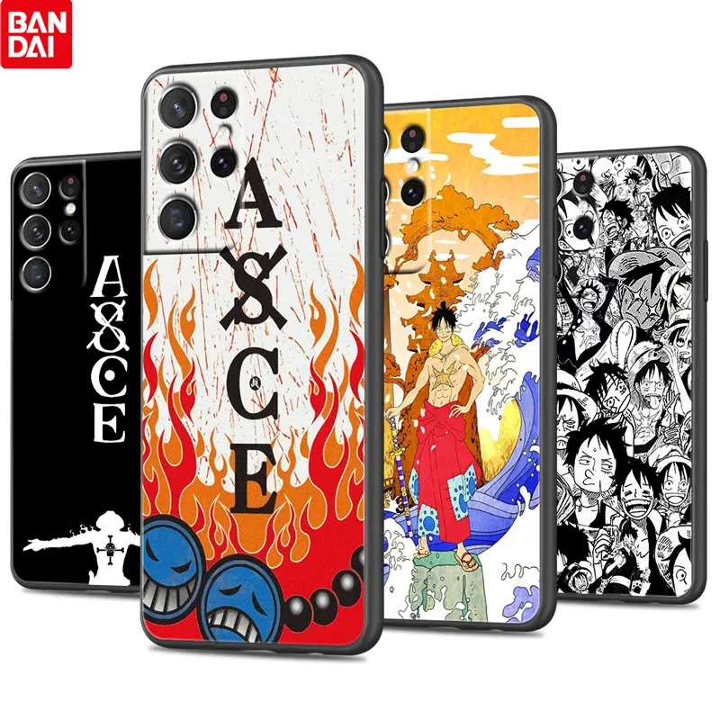 

Cool Anime One Piece For Samsung Galaxy S22 S21 S20 Ultra Plus Pro S10 S9 S8 S7 4G 5G Silicone Soft Black Phone Case Funda Coque