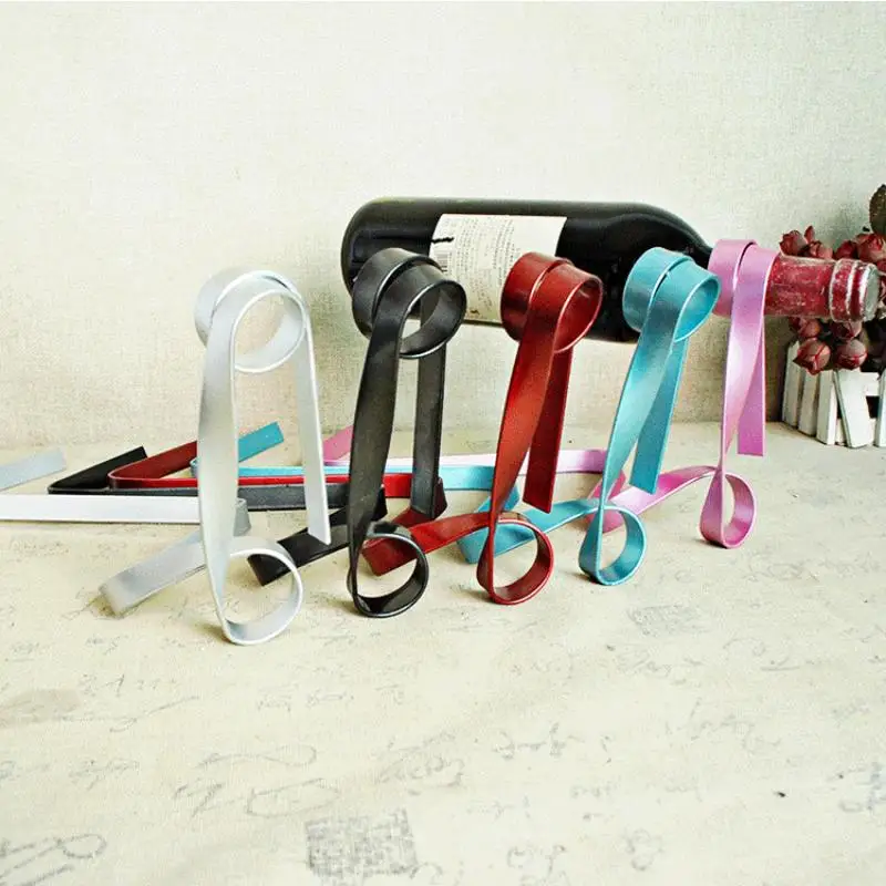 

Волшебная плавающая цветная лента, железный держатель для винных бутылок, стойка, кронштейн, аксессуары для бара, домашняя столовая, искусс...