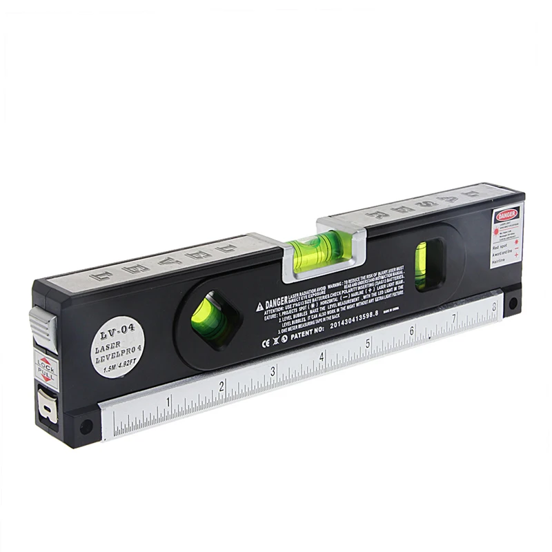 

LV04 Vertical Bubble Level Laser Marking Lines Tape Aligner Ruler Measuring Tool Drop Shipping