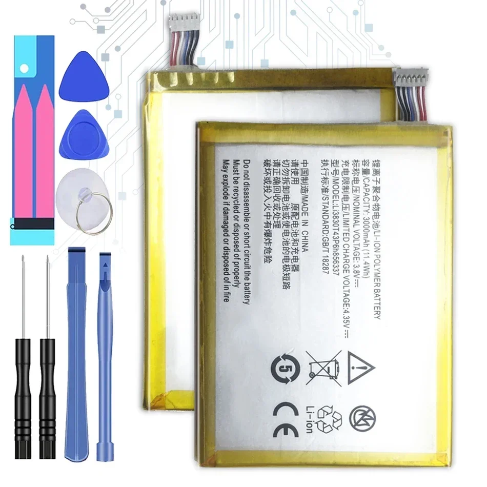 Ли3830т43п6х 856337 Аккумулятор для ZTE Blade X9 G719C N939st Qingyang 3/S6 Lux Q7/-C V5 Pro V5pro N939SC N939SD 3000 мАч